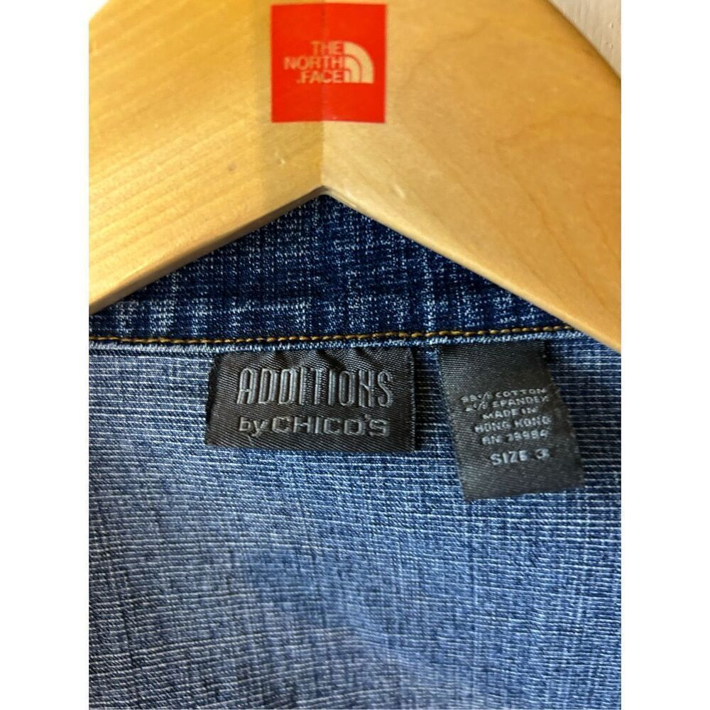 Chicos xl Jean‎ jacket size 3 denim hong kong - Picture 2 of 7